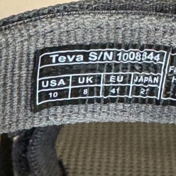 Teva Black Universal Flatform Gorpcore Sporty Festival Platform Sandal Size 10 - Picture 13 of 14